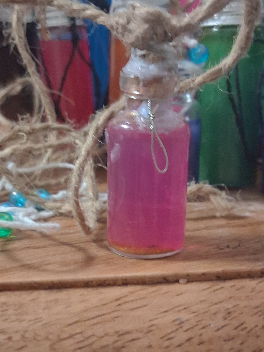 Handmade Kids Dream Bottle Fidget Necklace - Picture 8 of 10